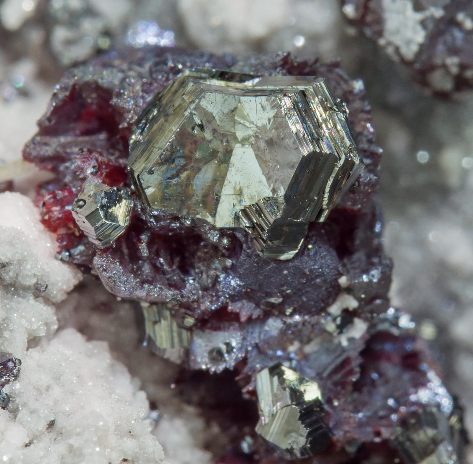 Pearceite-T2ac with Proustite and Rhodochrosite - Uchucchacua Mine ...