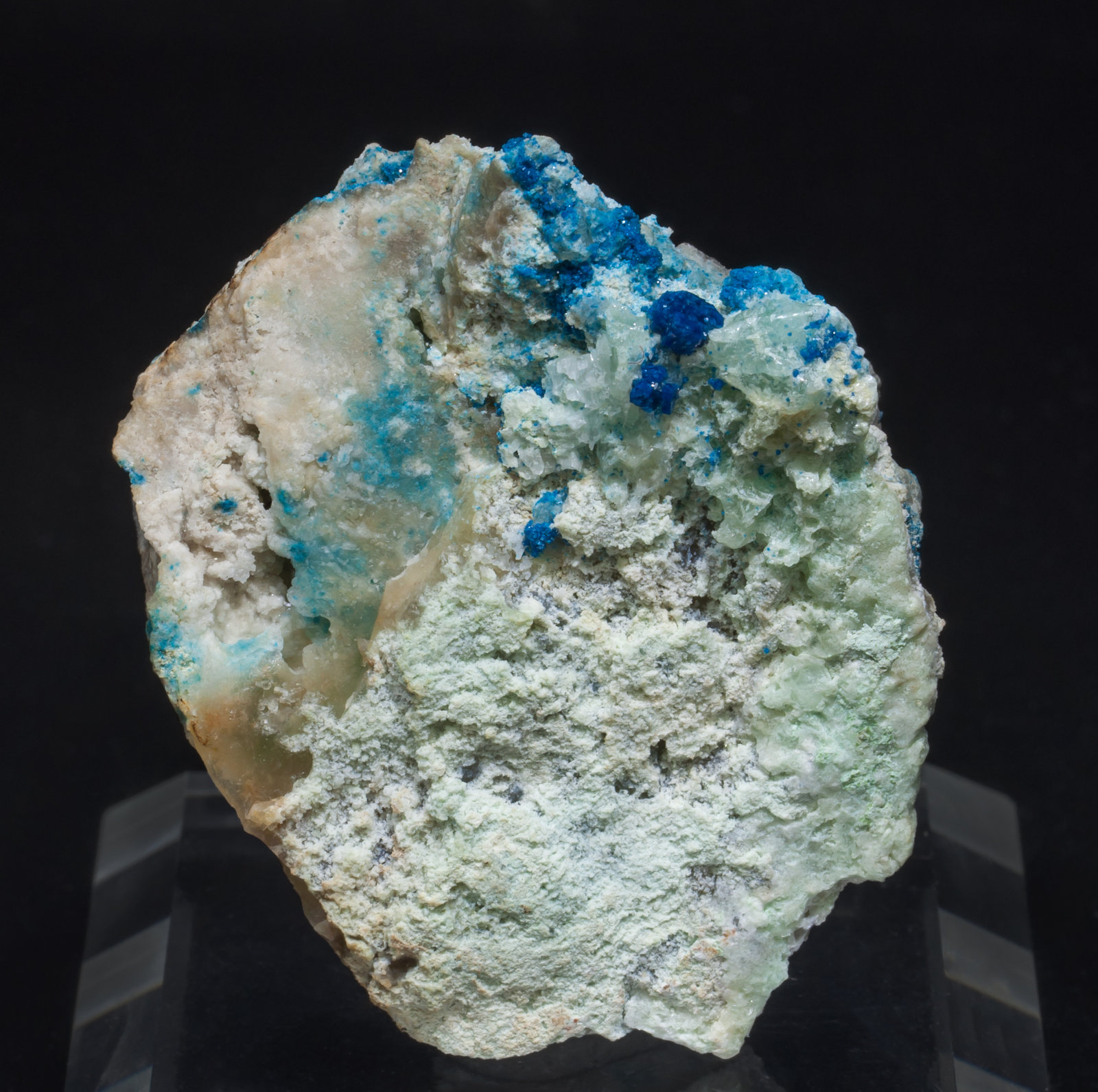 Boleite with Paratacamite and Gypsum - Amelia Mine, Santa Rosalía (El ...