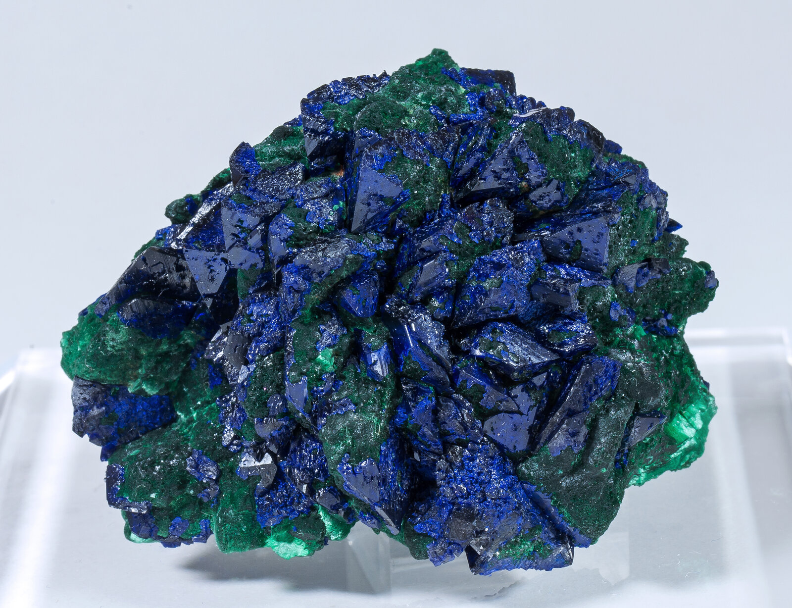 Azurite With Malachite Morenci Copper Mountain District Shannon Mountains Greenlee County