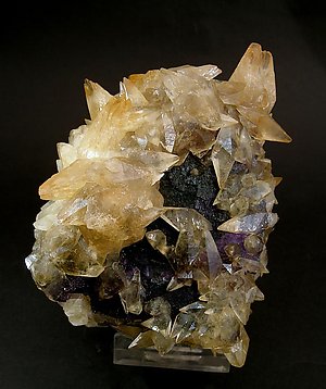 Fluorite - Golden-Yellow Crystals from the Okorusu Mine