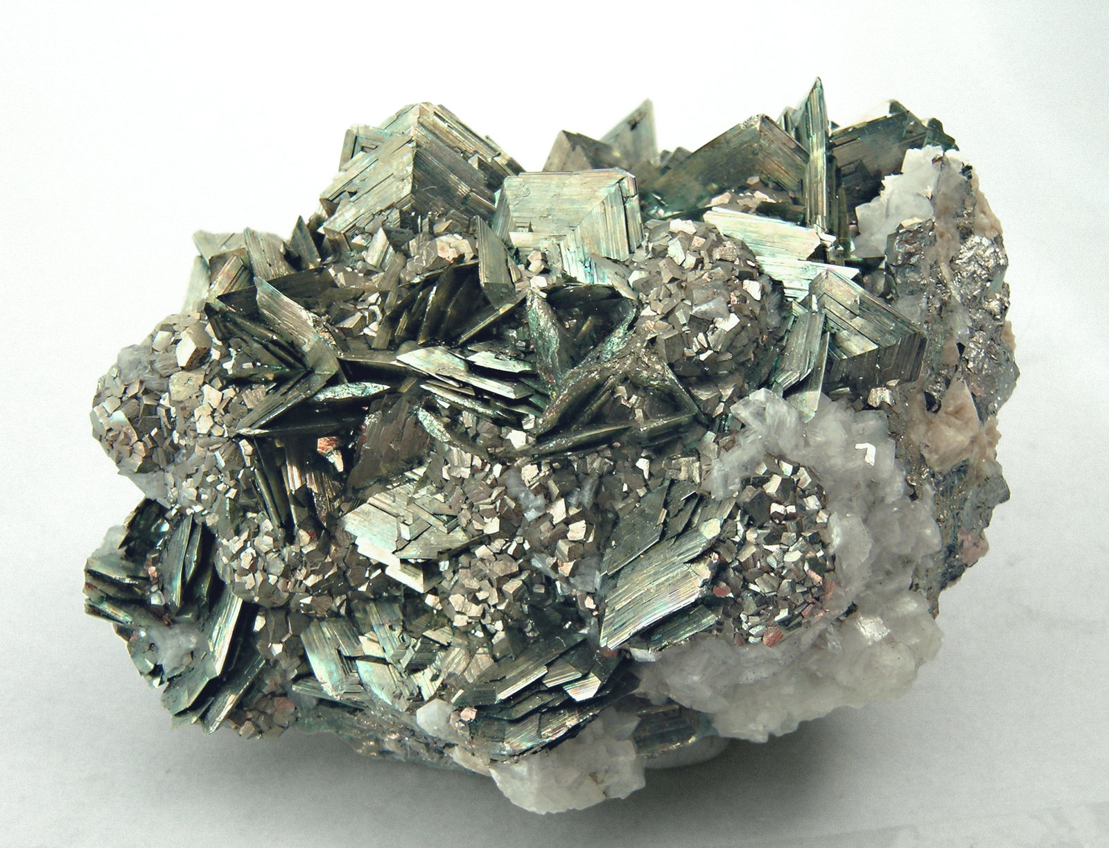 Marcasite with Pyrite, Arsenopyrite, Calcite and Dolomite - Minas da ...