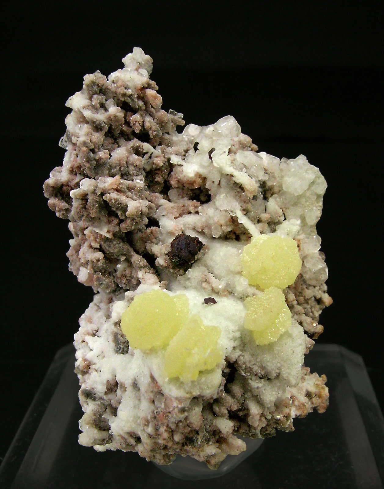 mimetite-with-cuprite-and-calcite-tsumeb-mine-tsumeb-otjikoto